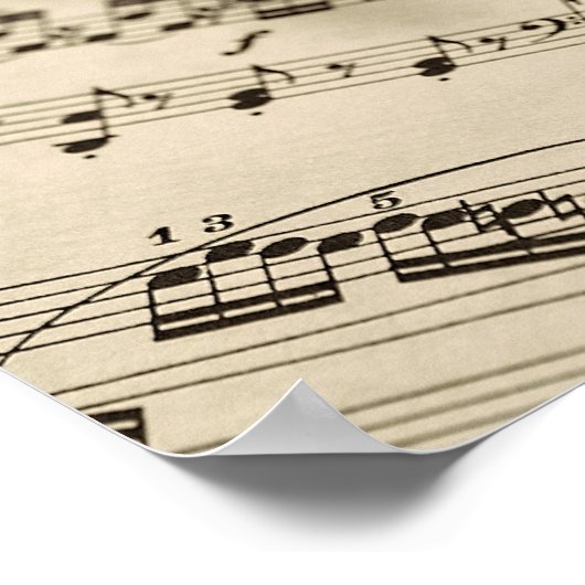 Poster Musique flute (Coin)