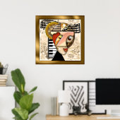 Poster Musique funky (Bureau à domicile)