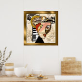 Poster Musique funky (Cuisine)