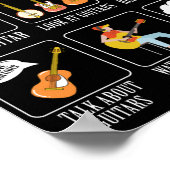 Poster Musique Guitare Aime Les Choses Que Je Fais Dans M (Coin)