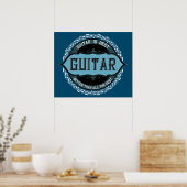Poster Musique guitare Cercle (Cuisine)