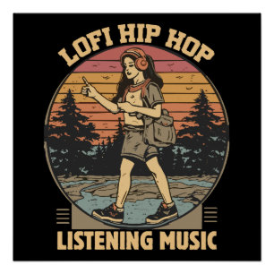 Poster Musique hip hop lofi chillhop