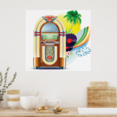 Poster Musique Jukebox (Cuisine)