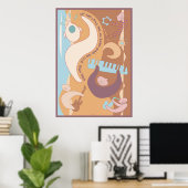 Poster Musique loupe (Bureau à domicile)