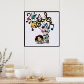 Poster Musique Mafalda vintage (Cuisine)