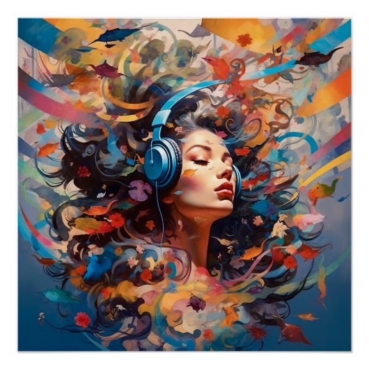 Poster Musique me nourrit (Devant)