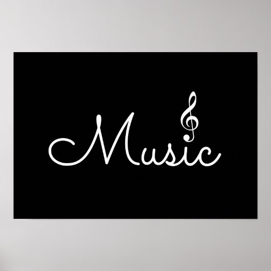 Poster musique noire (Devant)