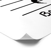 Poster Musique Notation Repos Soyez calme (Coin)