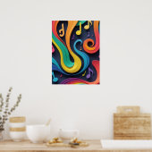 Poster Musique qui oscille (Cuisine)