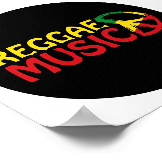 Poster Musique reggae - model2b-circle-black (Coin)