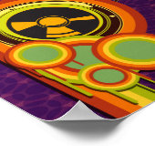 Poster musique rétro funky vectoriel art (Coin)