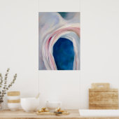 Poster Musique rose et bleu par O'Keeffe (Cuisine)