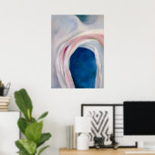 Poster Musique rose et bleu par O'Keeffe (Bureau à domicile)