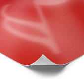 Poster Musique rouge (Coin)