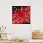 Poster Musique rouge (Cuisine)