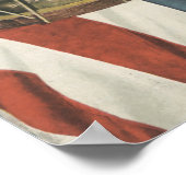 Poster Musique tambour vintage Art Imprimer Drapeau tambo (Coin)