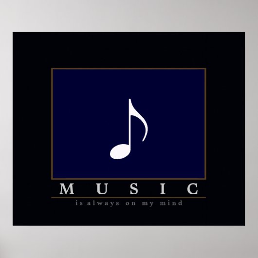 Poster musique toujours dans mon esprit (Devant)