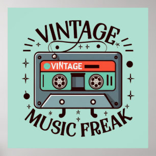 Poster Musique vintage Freak