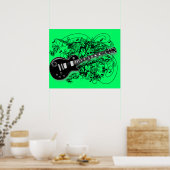 Poster Musique vintage Rock N Roll (Cuisine)