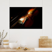 Poster Musique - Violon - Les classiques (Cuisine)