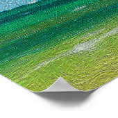 Poster Muskegon, Michigan plage et phare (peinture à l'hu (Coin)