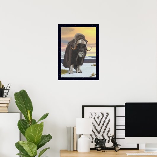 Poster Muskox (Bureau à domicile)