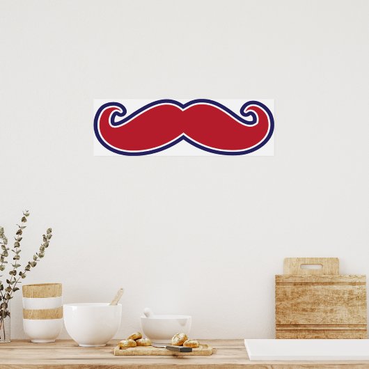 Poster Mustache (Cuisine)