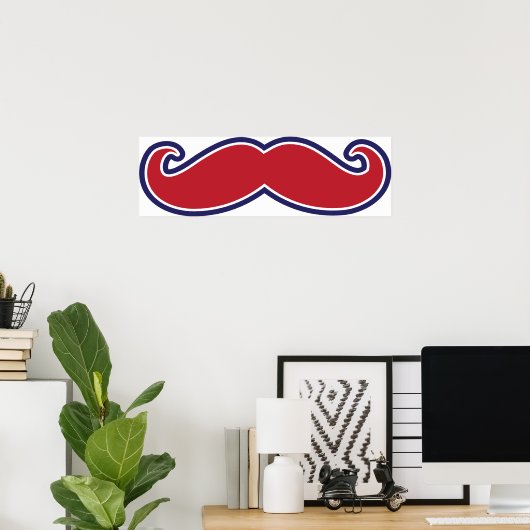 Poster Mustache (Bureau à domicile)