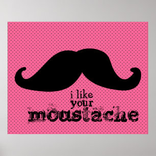 Poster Mustache - Black Sky Series