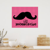 Poster Mustache - Black Sky Series (Cuisine)