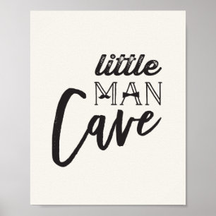 Poster Mustache Petit Homme Grotte Garçon bébé Nursery Ar