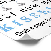 Poster Mustache thème Baby shower jeu (Coin)