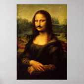 Poster Mustachioé Mona Lisa (Devant)