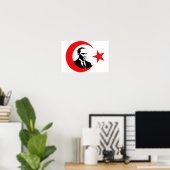 Poster Mustafa Kemal Ataturk (Bureau à domicile)