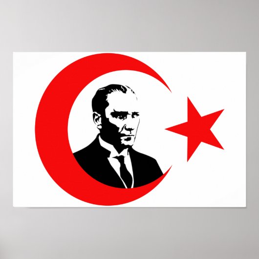 Poster Mustafa Kemal Ataturk (Devant)