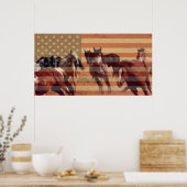 Poster Mustang Flag (Cuisine)