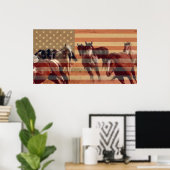 Poster Mustang Flag (Bureau à domicile)