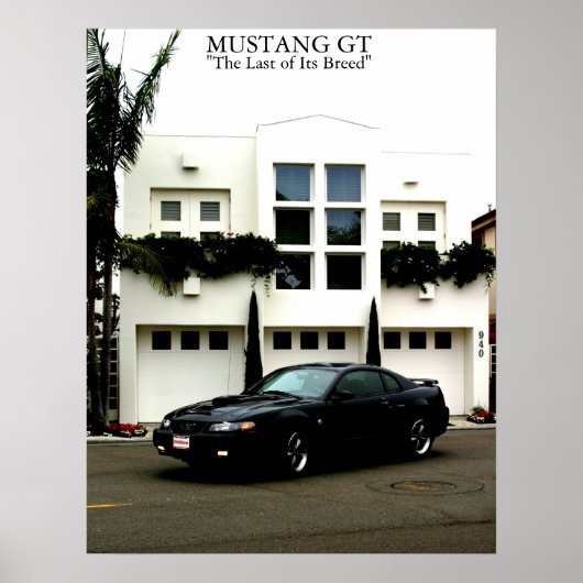 Poster Mustang GT (Devant)