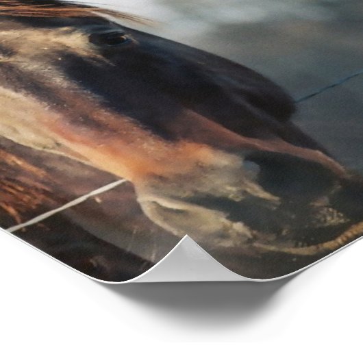 Poster Mustang Horse Print (Hoek)