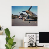 Poster Mustangs P-51 (Bureau à domicile)