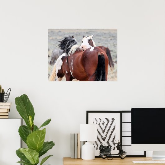 Poster Mustangs sauvages de l'Occident (Bureau à domicile)