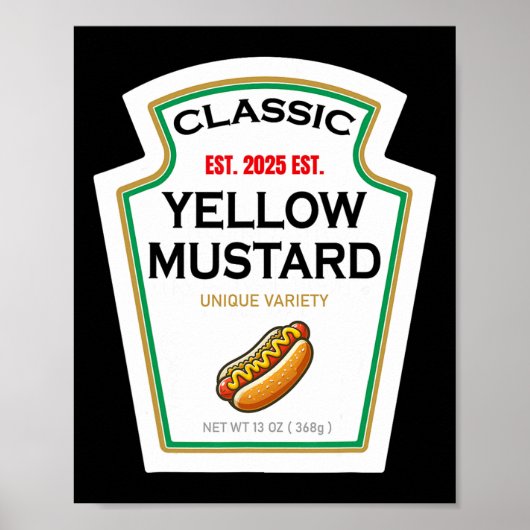 Poster Mustard Jaune do-it-yourself Costume Couples Corre (Devant)