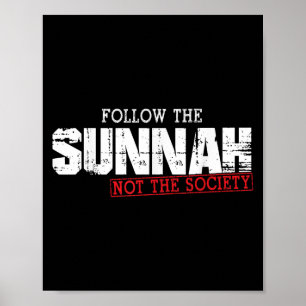 Poster Musulman Dit Citation Islamique Suivre La Sunna Pa
