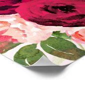 Poster musulman Mariage rouge et rose (Coin)