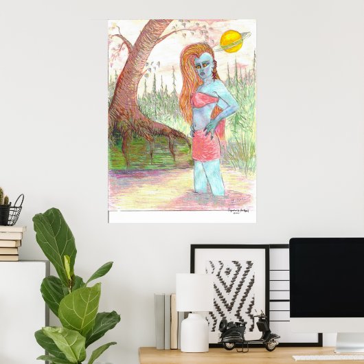 Poster Mutant Anna Anastasia Enamel, Art Signature (Bureau à domicile)