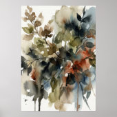 Poster Muted Forest Watercolor (Devant)