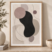 Poster Muted Orbit | Minimal Abstract Plaster Art Print