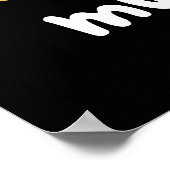 Poster Mutt-stard Funny Doggy Mustard Pun Dark BG (Coin)