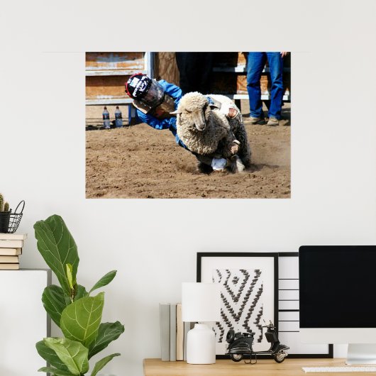 Poster Mutton Buster Essaie Son Méteau (Bureau à domicile)