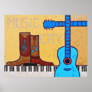 poster muziekstad